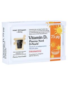 VITAMIN D3 75 myg Pharma Nord D-Pearls Kapseln