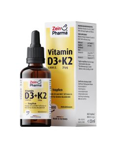 VITAMIN D3+K2 MK-7 Tropfen hochdosiert