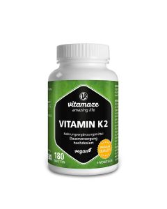 VITAMIN K2 200 myg hochdosiert vegan Tabletten