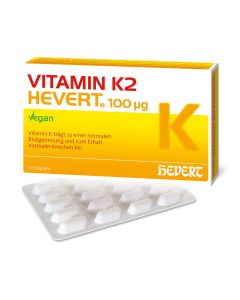 VITAMIN K2 HEVERT 100 myg Kapseln