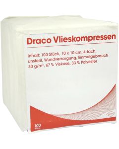 VLIESSTOFF-KOMPRESSEN 10x10 cm unsteril 4fach