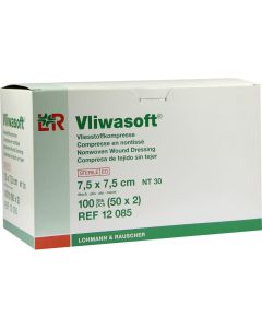 VLIWASOFT Vlieskompressen 7,5x7,5 cm steril 6l.