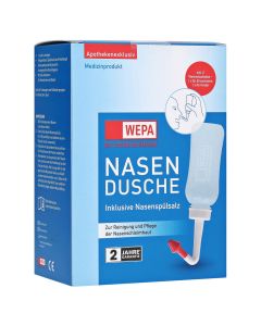 WEPA Nasendusche mit 10x2,95 g Nasenspülsalz