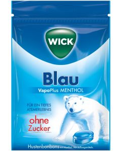 WICK BLAU Menthol Bonbons o.Zucker Beutel