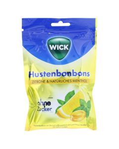 WICK Zitrone &amp; nat.Menthol Bonb.o.Zucker Beutel