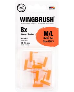 WINGBRUSH Refill-Set Interdentalb.ISO 3 med./large