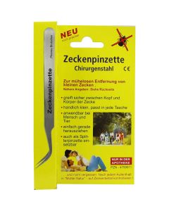 ZECKENPINZETTE Chirurgenstahl