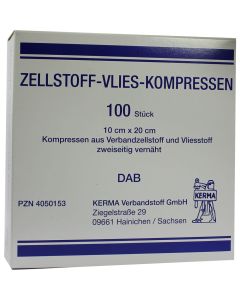 ZELLSTOFF VLIES KOMPRESSEN 10x20 cm unsteril