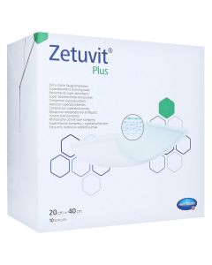 ZETUVIT Plus extrastarke Saugkompr.steril 20x40 cm