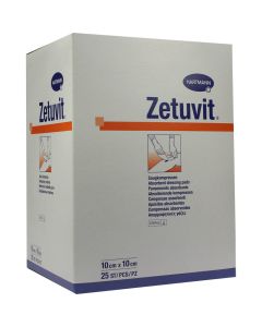 ZETUVIT Saugkompressen steril 10x10 cm