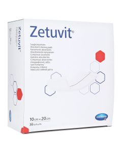 ZETUVIT Saugkompressen unsteril 10x20 cm CPC