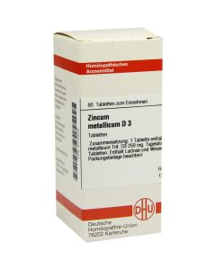 ZINCUM METALLICUM D 3 Tabletten