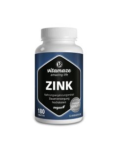 ZINK 25 mg hochdosiert vegan Tabletten