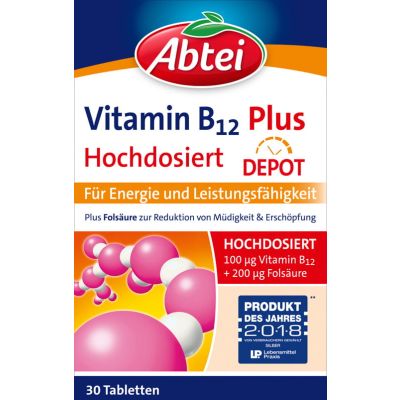 ABTEI Vitamin B12+Folsäure Tabletten