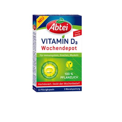 ABTEI Vitamin D3 2.800 I.E. pflanzlich Kapseln