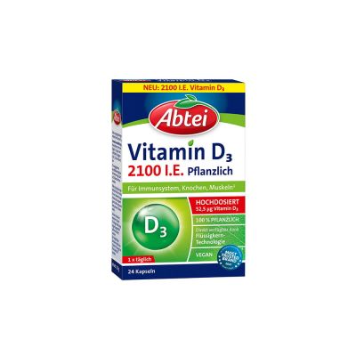 ABTEI Vitamin D3 2100 I.E. pflanzlich Kapseln