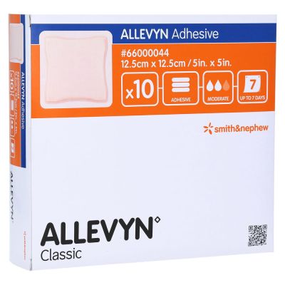 ALLEVYN Adhesive 12,5x12,5 cm haftende Wundauflage