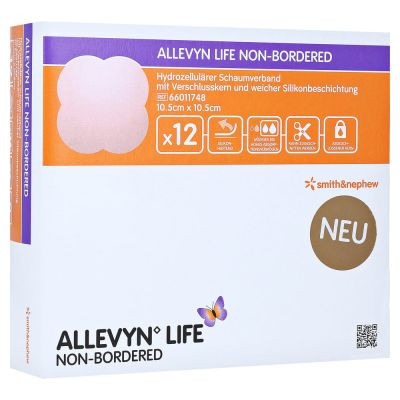 ALLEVYN Life non-bordered 10,5x10,5 cm Silik.Sch.