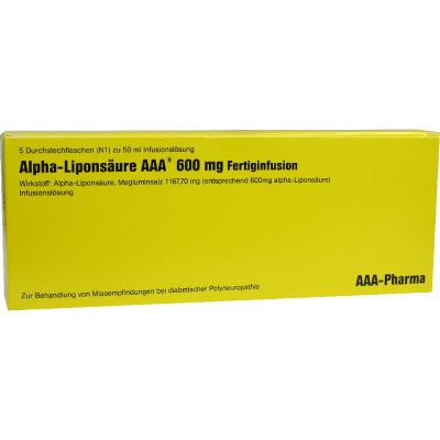 ALPHA LIPONSÄURE AAA 600 mg Injektionsflaschen