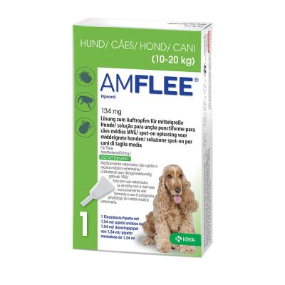 Amflee 134 mg Lösung zum Auftropfen für mittelgroße Hunde