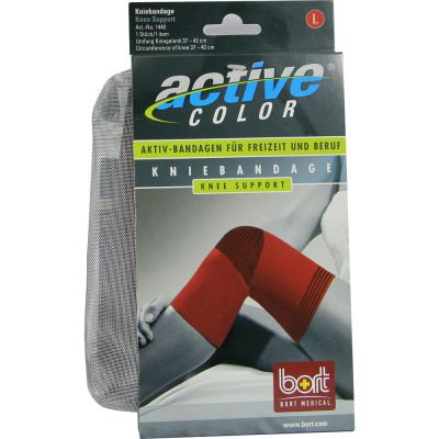 BORT ActiveColor Kniebandage large rot