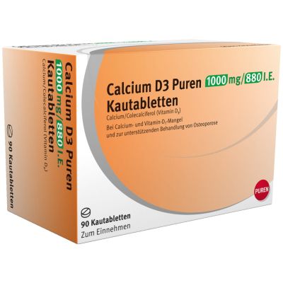 Calcium D3 Puren 1000 mg / 880 I.E.