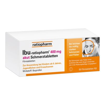 Ibu-ratiopharm® 400 mg akut Schmerztabletten Filmtabletten