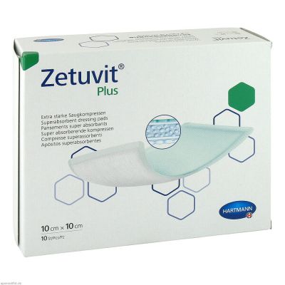 ZETUVIT Plus extrastarke Saugkompr.ste.10x10cm CPC