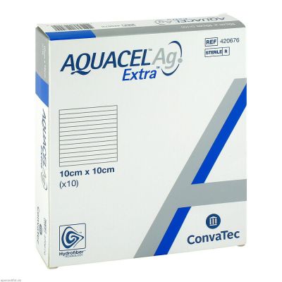 AQUACEL Ag Extra 10x10 cm Kompressen