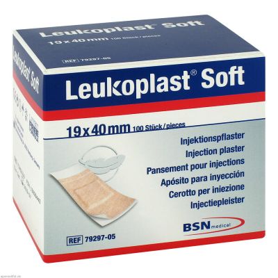 LEUKOPLAST soft Injektionspflaster Strips 19x40 mm