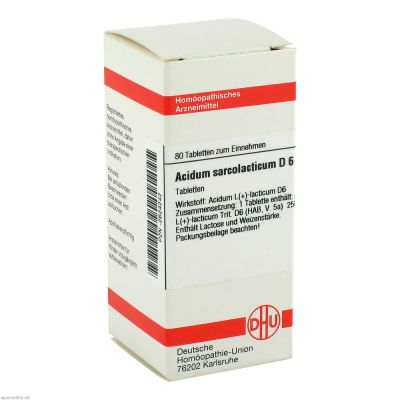 ACIDUM SARCOLACTICUM D 6 Tabletten