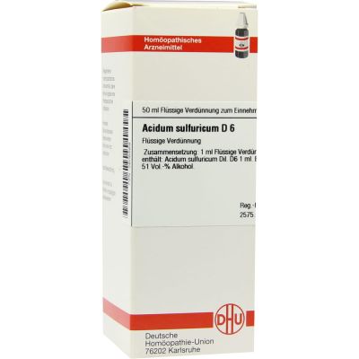 ACIDUM SULFURICUM D 6 Dilution