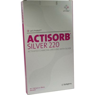 ACTISORB 220 Silver 10,5x19 cm steril Kompressen