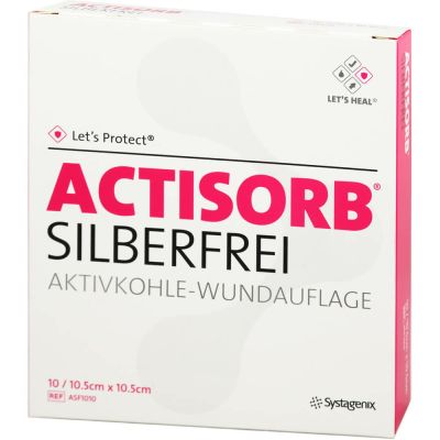 ACTISORB SILBERFREI 10,5x10,5 cm Kompressen