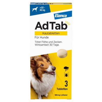 ADTAB 900 mg Kautabletten für Hunde >22-45 kg