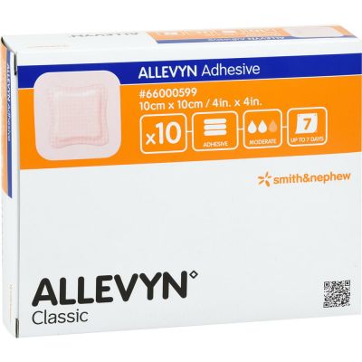 ALLEVYN Adhesive 10x10 cm haftende Wundauflage