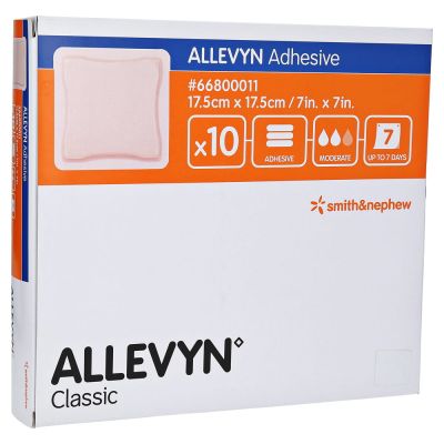 ALLEVYN Adhesive 17,5x17,5 cm haftende Wundauflage