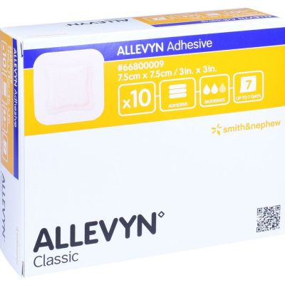 ALLEVYN Adhesive 7,5x7,5 cm haftende Wundauflage