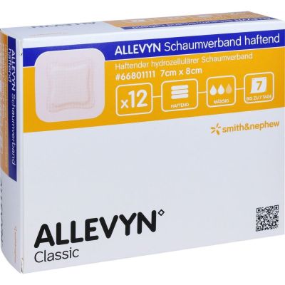 ALLEVYN Schaumverband 7x8 cm haftend