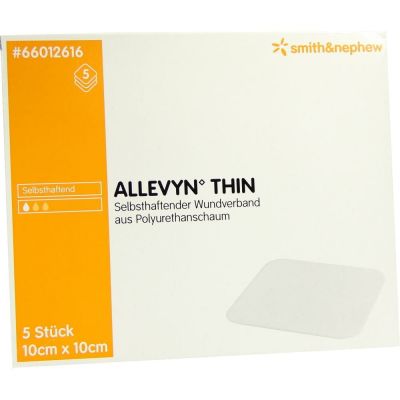 ALLEVYN Thin 10x10 cm dünne Wundauflage