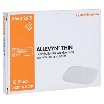 ALLEVYN Thin 5x6 cm dünne Wundauflage