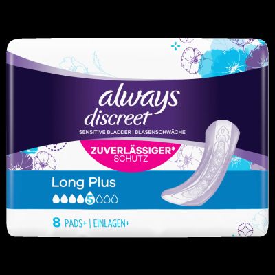 Always discreet Einlagen + Long Plus