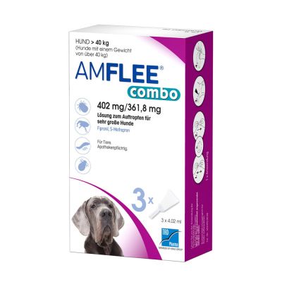 AMFLEE combo 402/361,8mg Lsg.z.Auf.f.Hunde üb.40kg