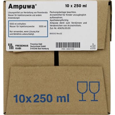 AMPUWA Glasflasche Injektions-/Infusionslösung