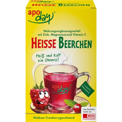 APODAY heisse Beerchen+Vit.C+Zink+Magnesium Pulver