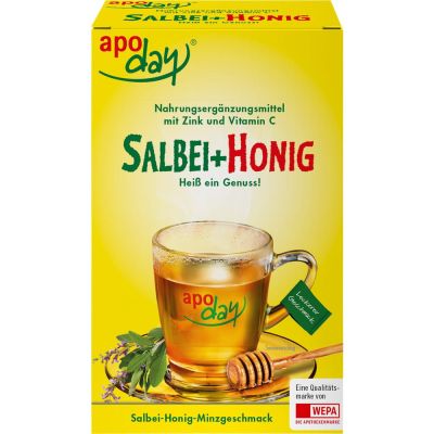 APODAY heißer Salbei+Honig+Vit.C+Zink Pulver