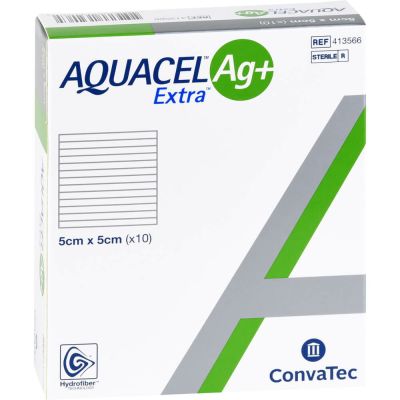 AQUACEL Ag+ Extra 5x5 cm Kompressen