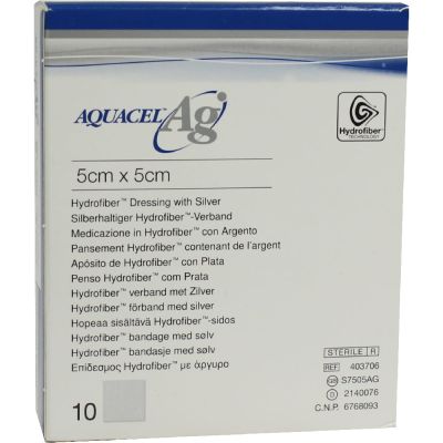 AQUACEL Ag 5x5 cm Kompressen