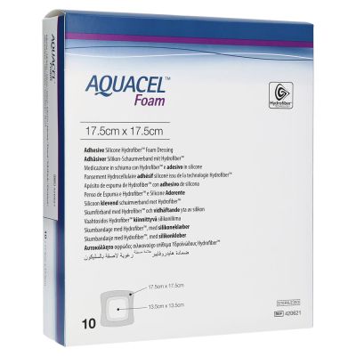 AQUACEL Foam adhäsiv 17,5x17,5 cm Verband