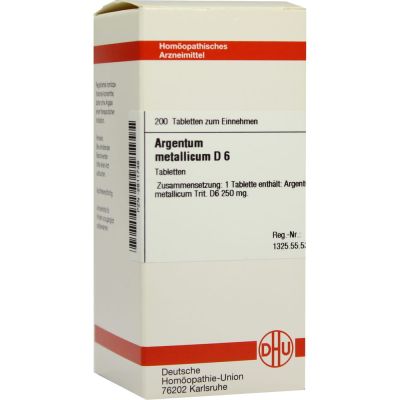 ARGENTUM METALLICUM D 6 Tabletten